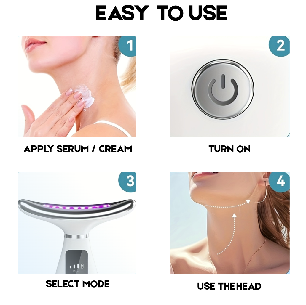 7-in-1 LED Facial & Neck Massager
