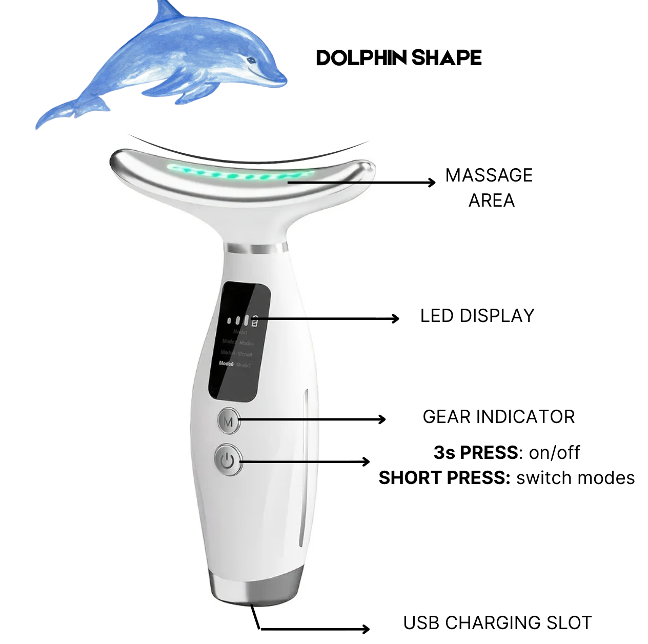 7-in-1 LED Facial & Neck Massager