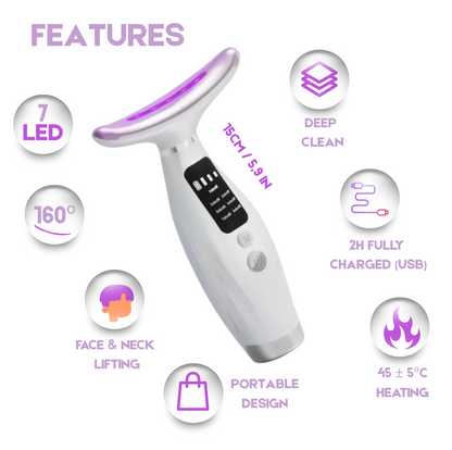 7-in-1 LED Facial & Neck Massager